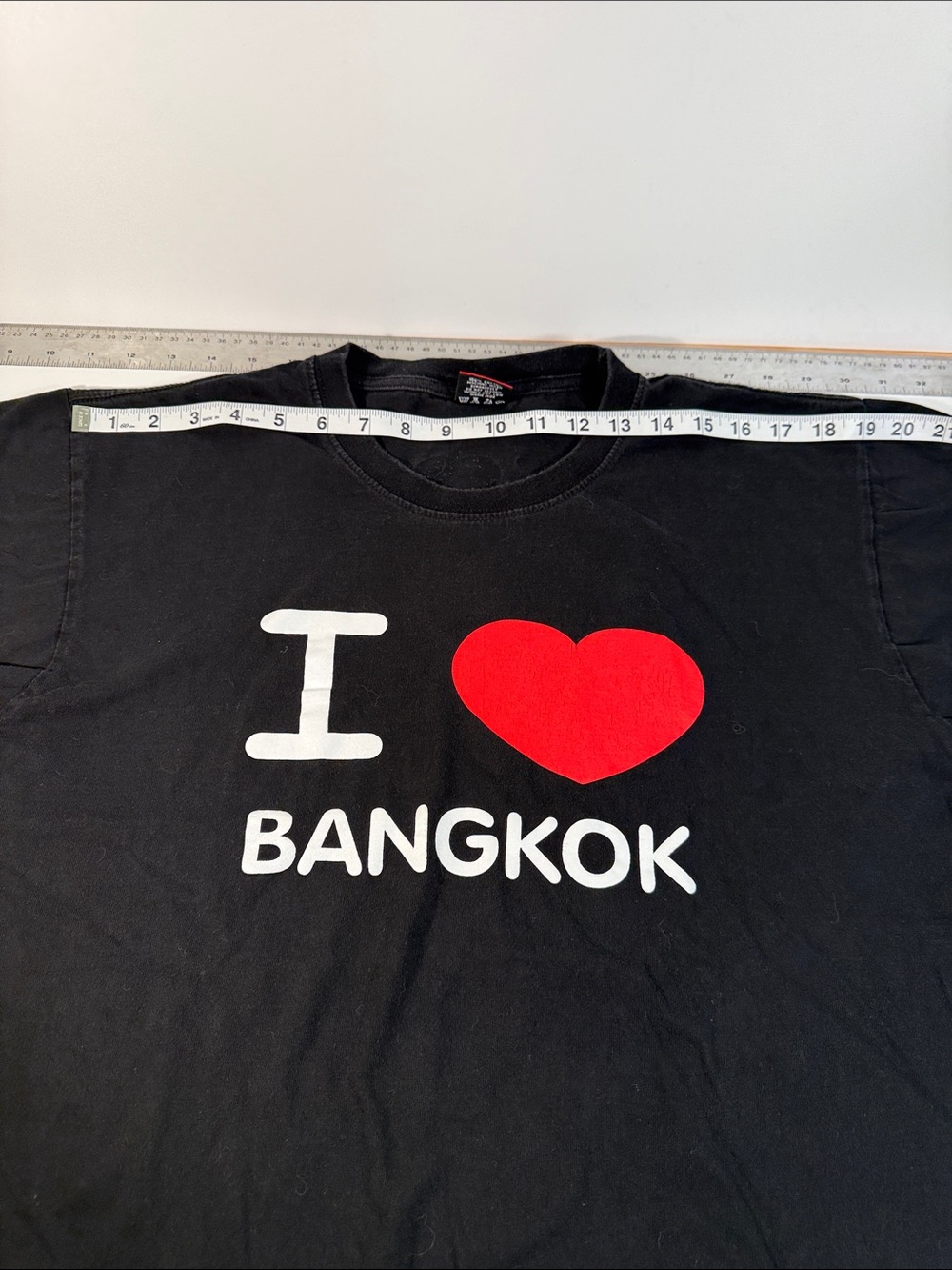 I ♥ Bangkok Graphic Tee - Black with Red & White Print - Picture 6 of 7